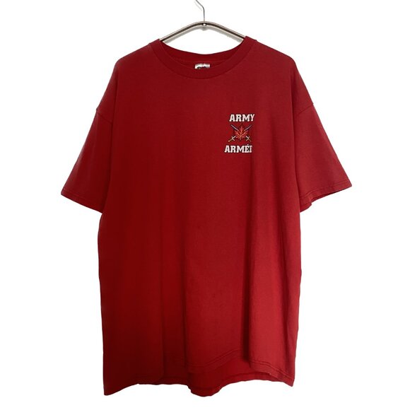 Canadian Army Graphic T-shirt Men XL Red Swords Maple Leaf Oversized Military - Picture 1 of 10